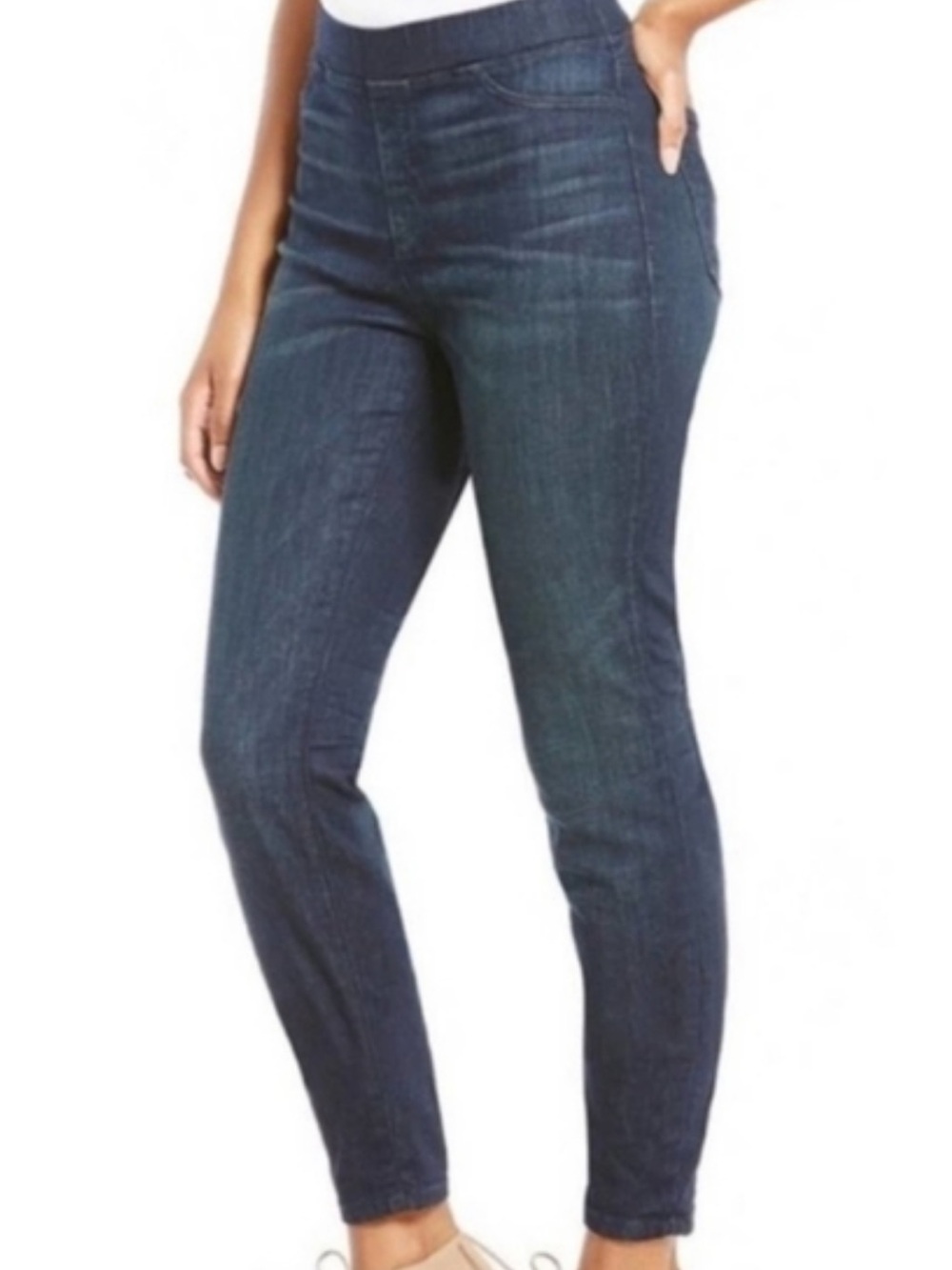 Eileen Fisher pull on stretch jeans, small